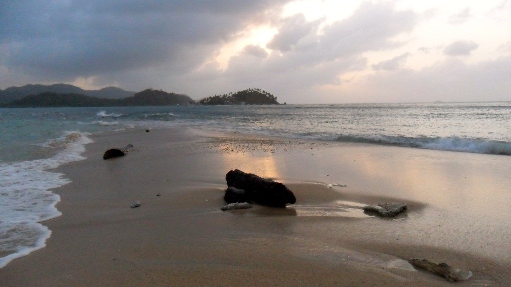 Beautiful virgin beach, Isla Grande, Panama