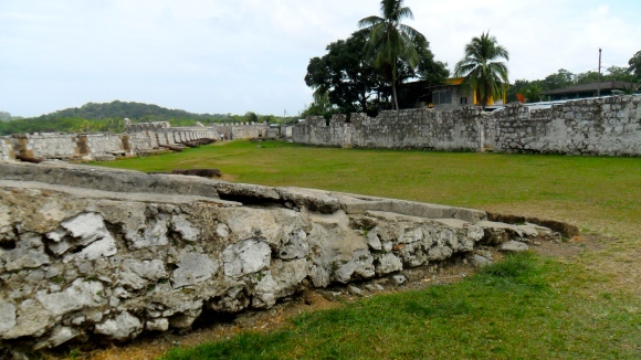 A fort called Batteria Santiago in Portobello, Panama.