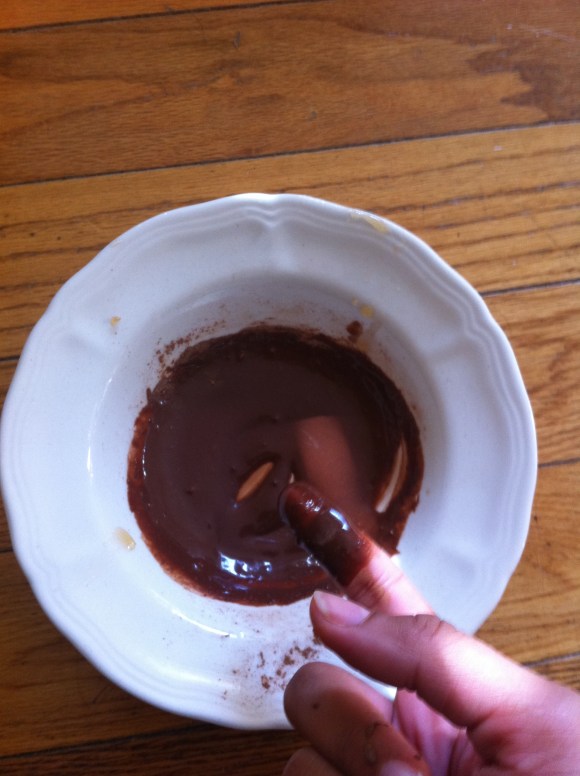 Chocolate face treatment mask