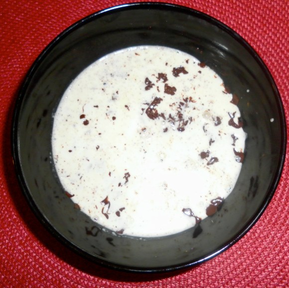 Making a chocolate ganache for chocolate truffles