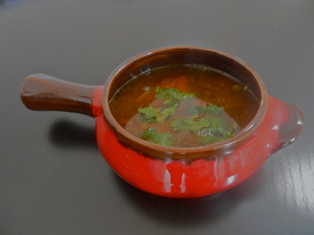 Peppery low fat Indian lentil-soup