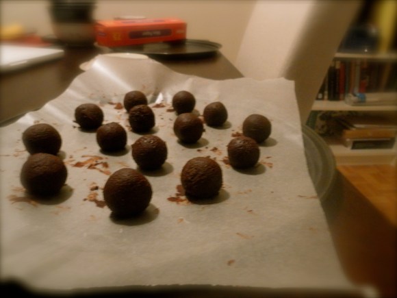 Masala chai/black-tea flavoured truffles