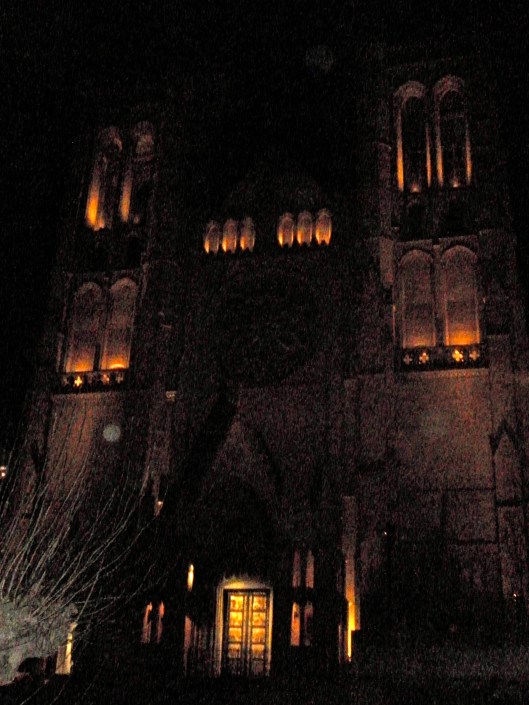 Grace Cathedral at night, San Francisco