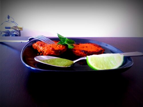 Spicy, buttery fish kebabs!