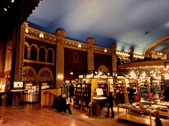 Bookstore in historical theatre