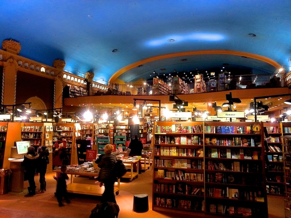 Bookstore inside gorgeous old theatre