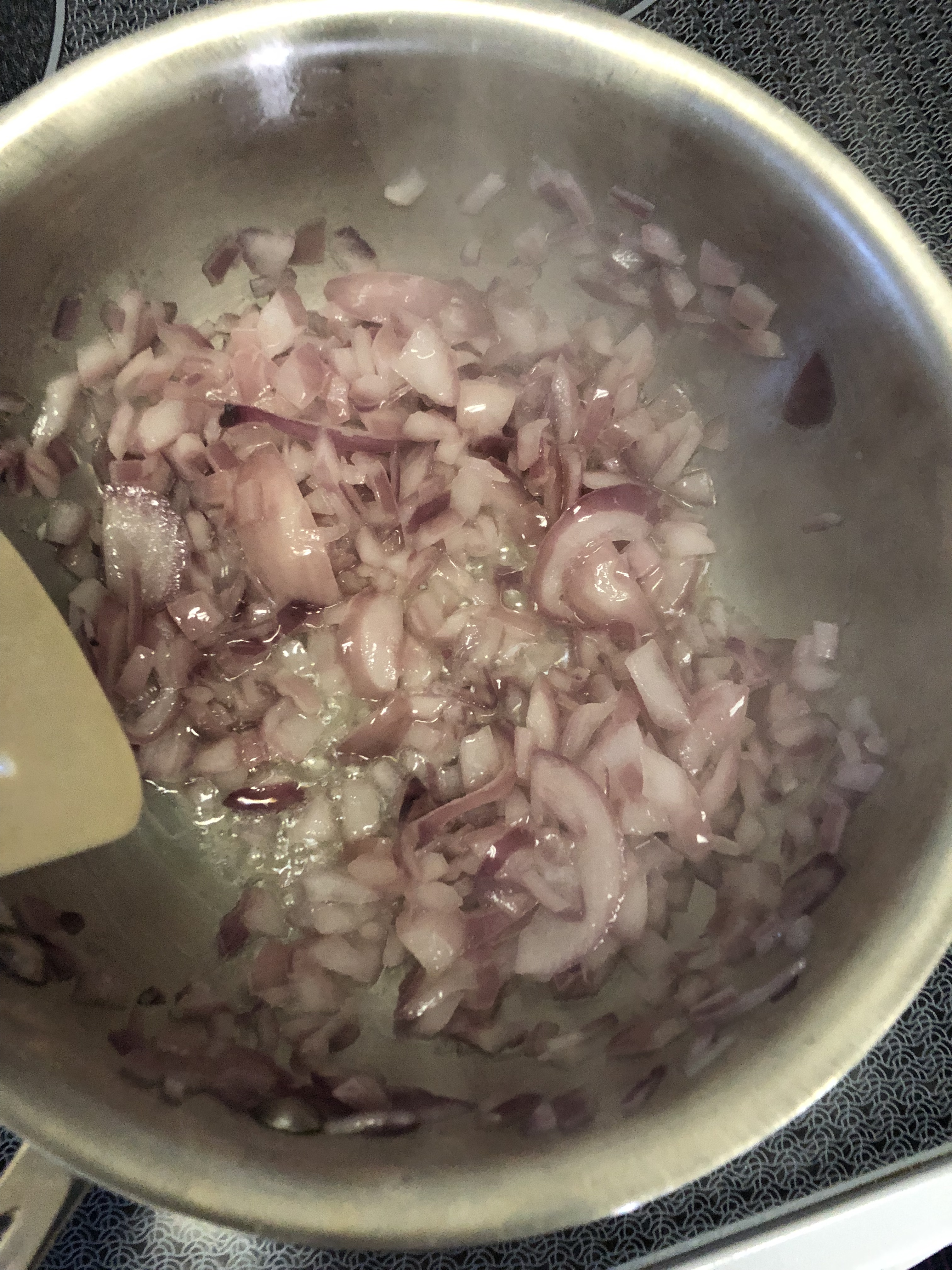 Cooking onions for Indian food Sautéing onions