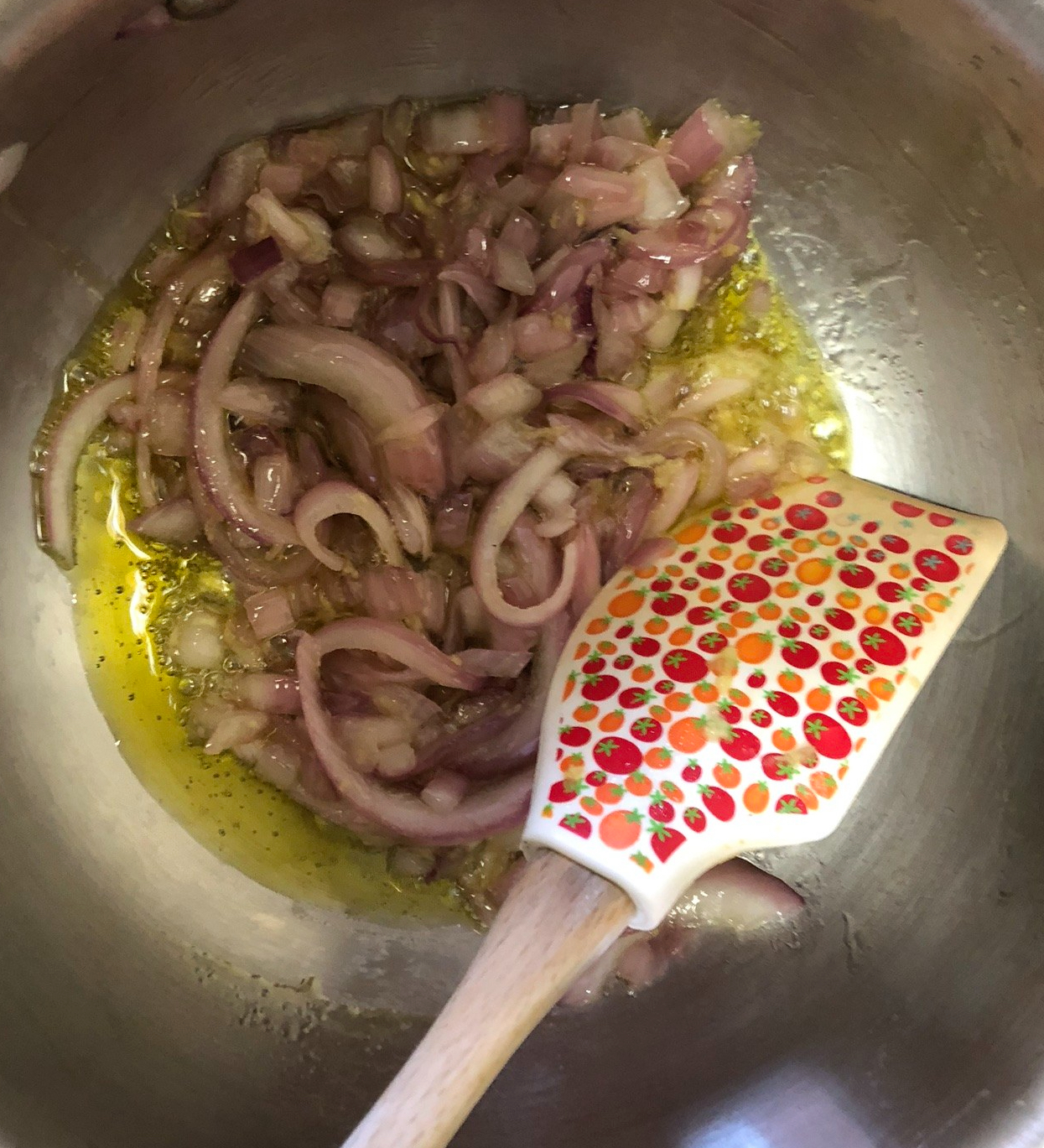 Sautéing onions
